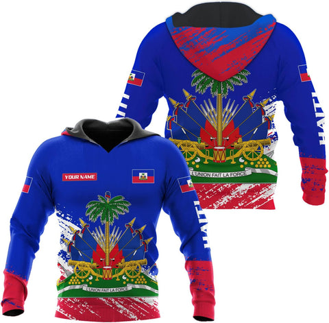 AOVL Personalized Haiti Shirt Haitians Flag Pride Shirt Haiti Shirts for Men & Women Haitian Pride Tshirt Haitian Flag Shirt