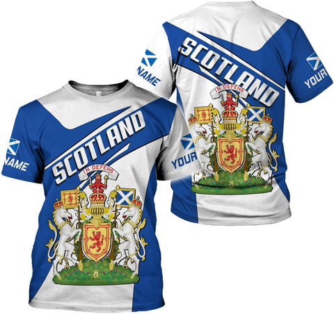 Mostefy Personalized Scotland Shirt 3D, Custom Name Scotland Tshirt, Scottish Shirts for Men and Women, Scottish Shirt S-5XL