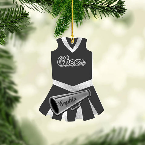 AOVL Personalized Cheerleader Ornaments Cheerleader Cheerleading Lovers Ornaments Cheerleading Ornament Gift for Cheerleader Christmas 2023 Cheer Cheerleader Ornaments Xmas (Cheer 9)