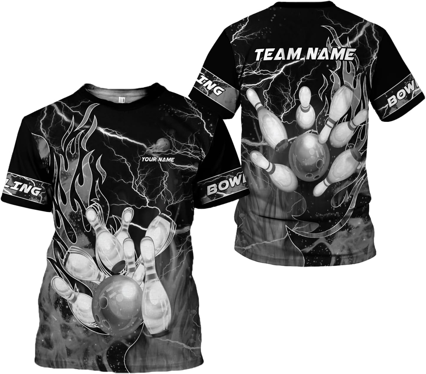 AOVL Custom Bowling Shirts for Men Bowling Shirts Bowling Shirts Unisex Bowling Jerseys for Men Custom Bowling Shirts for Men