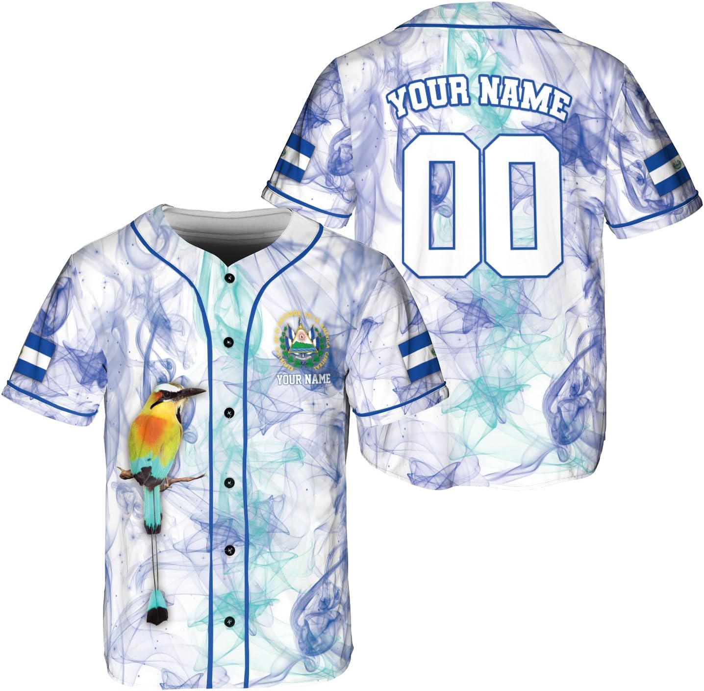 Parvii Personalized El Salvador Baseball Jersey - Proud El Salvador Shirt for Men