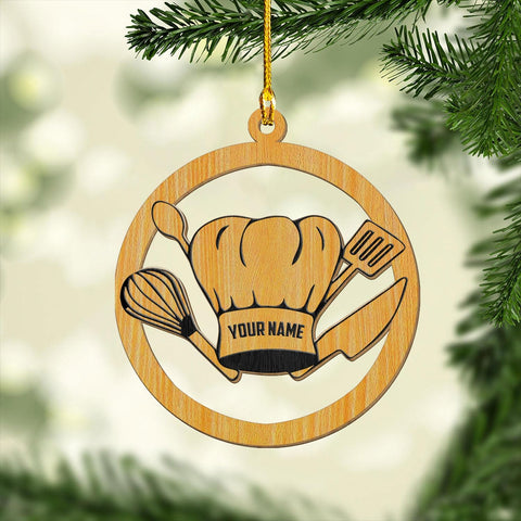 Personalized Baking Mixer Ornament, Baker Ornament for Christmas 2023, Baking Ornaments for Christmas Tree, Chef Christmas Ornament Tree Hanging Ornament Pine Decorations (Baker 15)