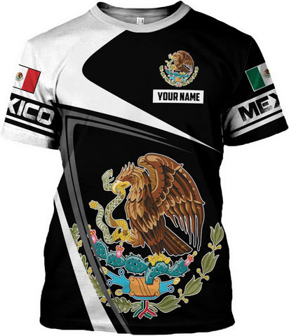 Mostefy Personalized Name Mexican Shirts for Men 3D Customized Mexico Shirts for Men, Mexico Shirts for Women Mexico Shirt (US, Alpha, Small, Regular, Regular, Multi 7)