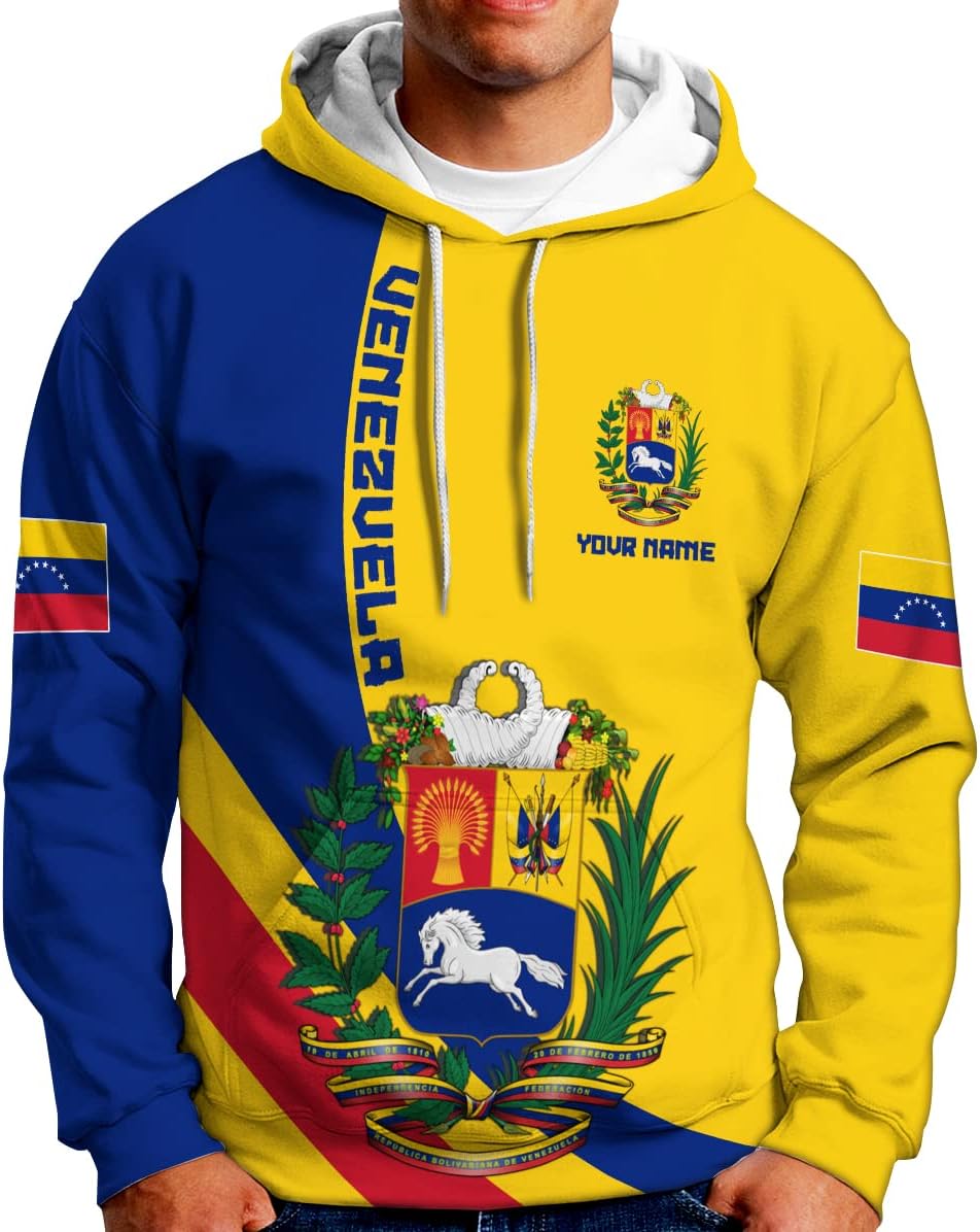 Royal Fight Personalized Coat of Arms Shirt with Venezuela Flag - Pride Shirts for Men & Women