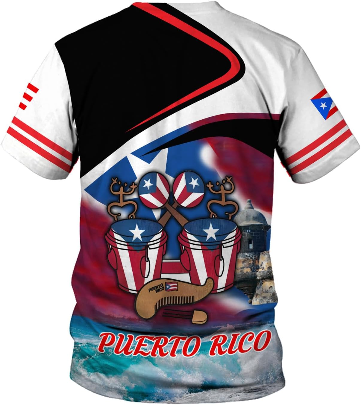 Personalized Puerto Rico Shirt, Puerto Rican T-Shirts for Women Men, Puerto Rico Flag Shirt, Pride T-Shirt for Puerto Rican