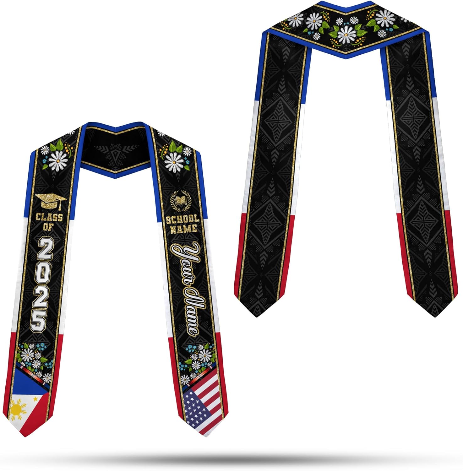 Customize Filipino Graduation Sash, Philippines Graduation Stole, Philippine Graduation Sash 2025