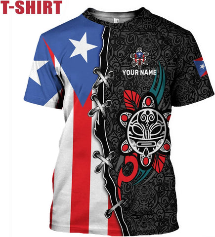 Mostefy Personalized Name Puerto Rico Shirt, Customized Puerto Rico Shirts for Men and Women, Puerto Rico Flag T-Shirt3