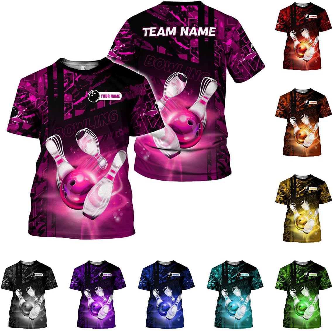 Mostprints Custom 3D Bowling Shirts Personalized for Men and Women - Unique Team Shirt & Gifts for Bowling Lovers