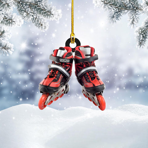 AOVL Custom Roller Skate Ornaments 2024 Roller Skate Christmas Ornament Roller Skate Ornaments for Christmas Tree Roller Skate Ornament Gift for Roller Skate Lovers Roller Skates Christmas (RS11)
