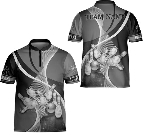 Ligthuy Personalized Bowling Jersey 3D, Bowling Shirts for Team, Bowling Shirt Unisex for Men Women, Bowling Shirts for Men