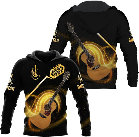 Custom Name Guitar Shirt 3D All Over Print, Guitar Shirts for Men, Unisex Guitar Shirts Music, Music Lover, Guitar Lover