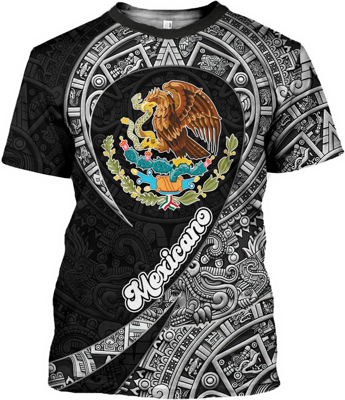 RoyalBro Personalized Mexico Shirt, Camisas de Mexico Customized Mexican Shirts Mexican Flag Mexico 3D Shirt for Men Women