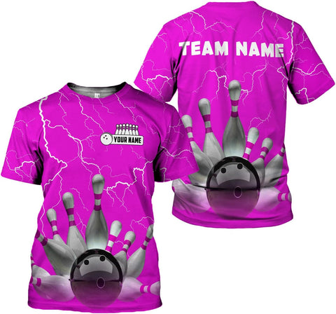 Custom Bowling Shirts, Personalized Name Bowling Shirts Unisex, Bowling Jerseys for Men & Women, Team Bowling Shirt Gift
