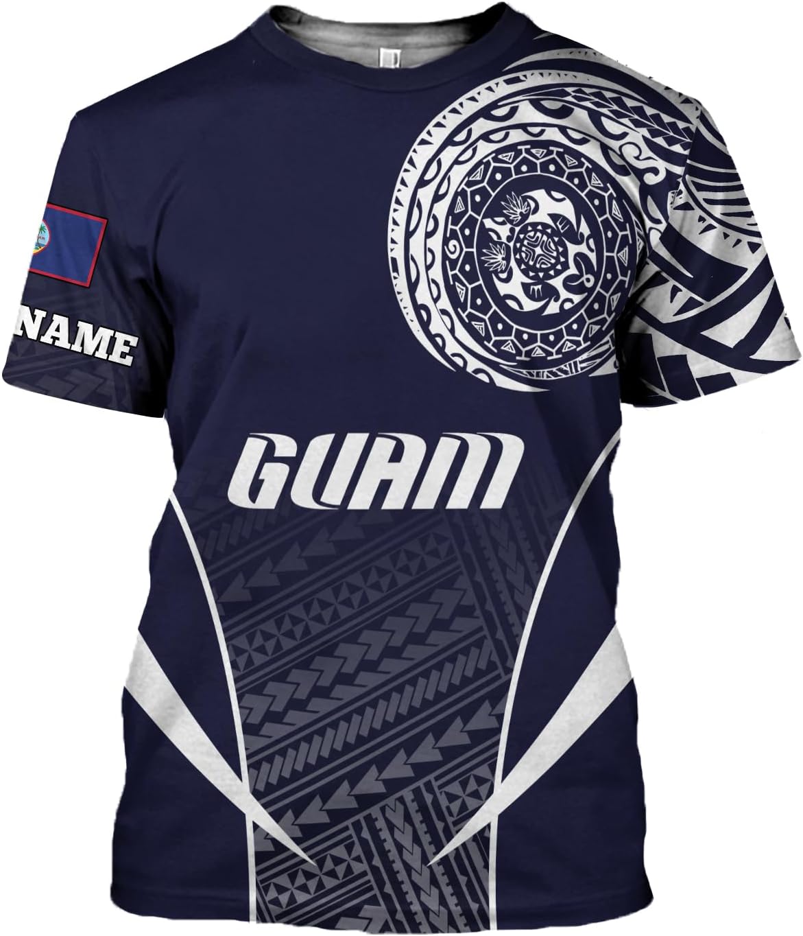 MoonArt Personalized Guam Shirt - Guahan Pride Tshirt for Men & Women - Guam Gifts Tee