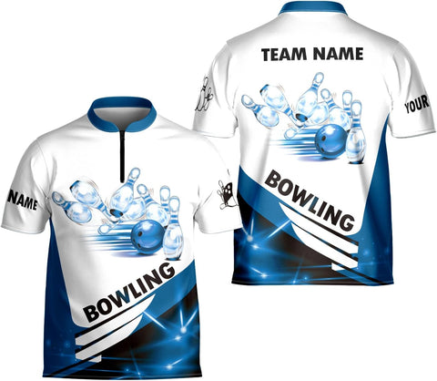 Artparel Personalized Name Bowling Jersey 3D, Custom Bowling Shirts for Team, Bowling Shirt Unisex for Men & Women