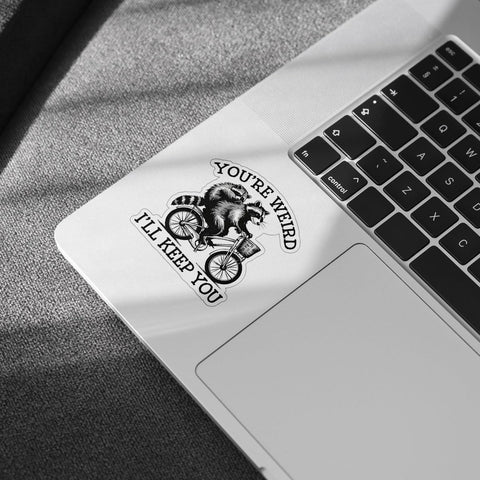 3 Pcs You're Weird I'll Keep Sticker Funny Your Weird I'll Keep You Sticker Opossum & Raccoon You're Weird I'll Keep You Vintage Car Stickers for Laptop Bottle Phone Hard Hat Helmet Gifts 3"x3"