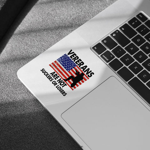 (3 Pcs) Veterans are Not Suckers Or Losers Sticker, Biden Bumper Sticker, Anti Trump Bumper Stickers - Stickers for Laptop Water Bottle Phone Car Window Helmet Vinyl Stickers 3 Inches