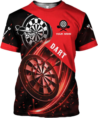 Pretyprints Personalized Dart Shirts Men Women 3D Polo Custom Name Team Jersey Funny Dartboard Shirt S-5XL Gifts
