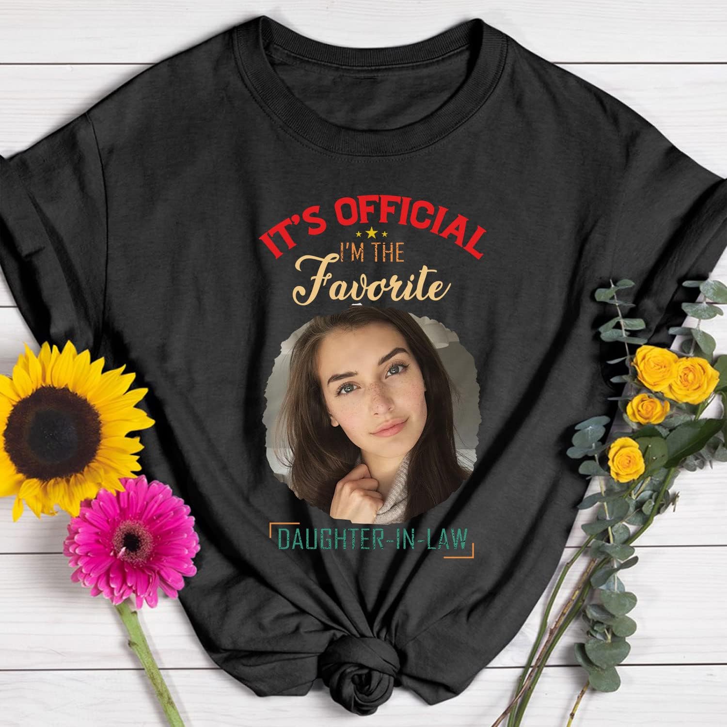 HomeDesign Personalized My Daughter in Law is My Favorite Child Shirt, Daughter in Law Tshirt favorite child is my Daughter