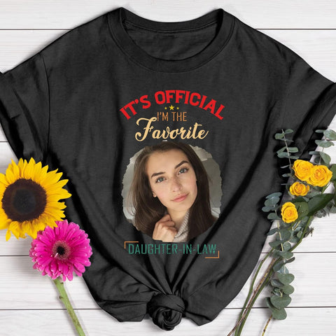 HomeDesign Personalized My Daughter in Law is My Favorite Child Shirt, Daughter in Law Tshirt favorite child is my Daughter