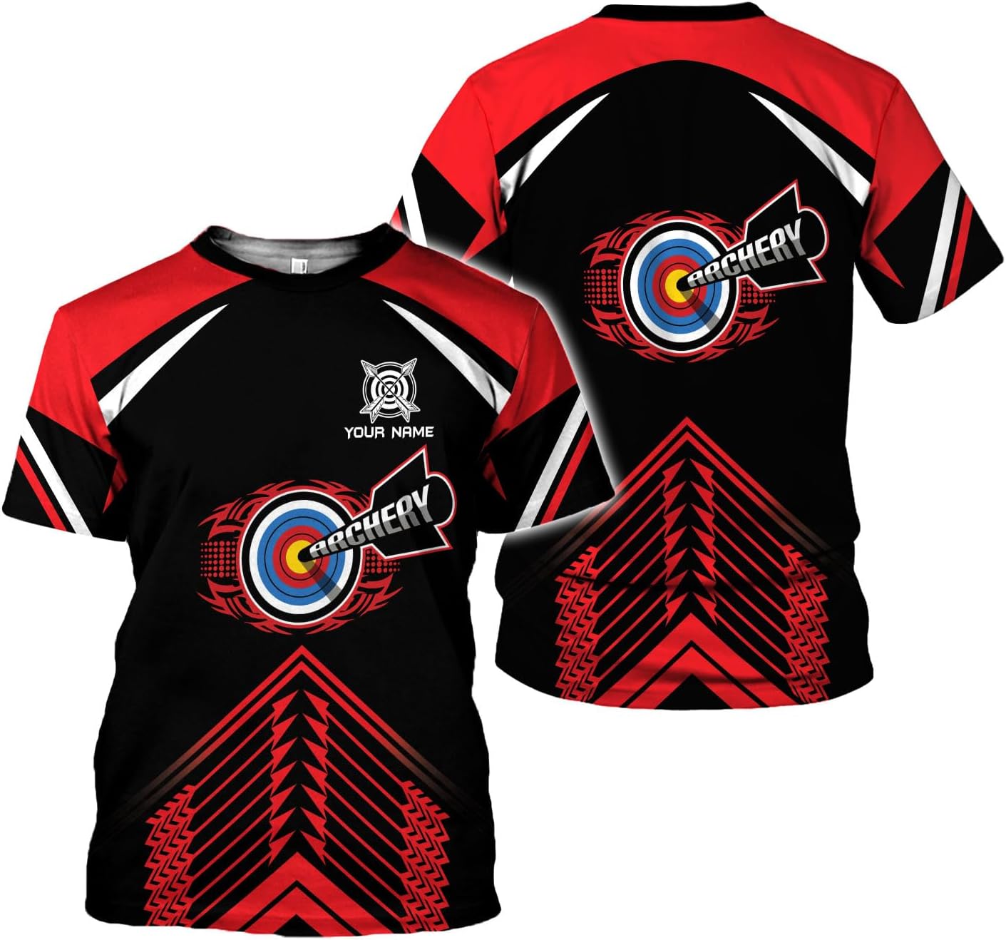 Artparel Personalized Archery Shirt 3D Archery Target Bow Archery Shirts for Men Women Archer Archery Lovers T-Shirt S-5XL