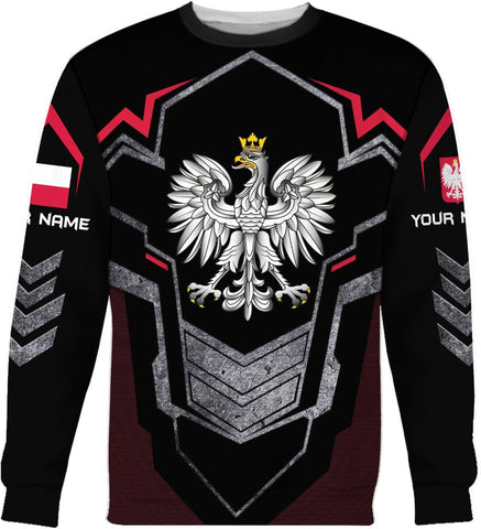 Parvii Personalized Poland Shirt Women & Men, Polska Tshirt Women Poland Shirt 3D, Poland Pride Shirts, Polish Eagle Polska