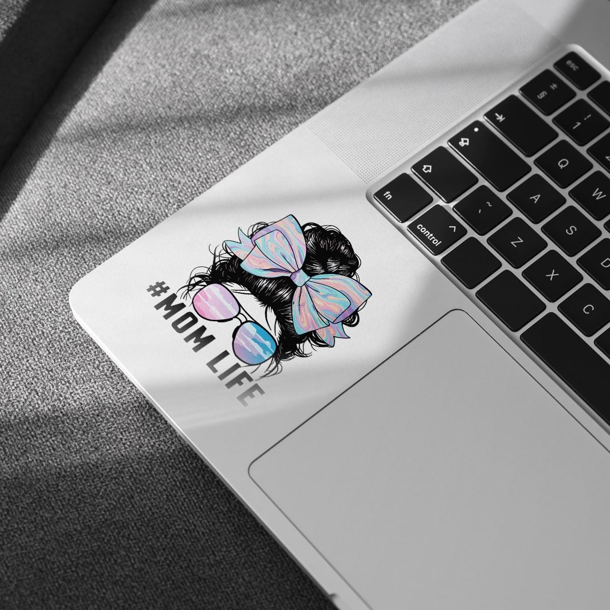 (3pcs) Mom Life Skull Sticker \u2013 Funny Mom Life Car Decal with Messy Bun and Sunglasses, Mama Vinyl Sticker for Laptop, Water Bottle, Car, Phone, Helmet \u2013 Cool Mother Accessories 3 Inch