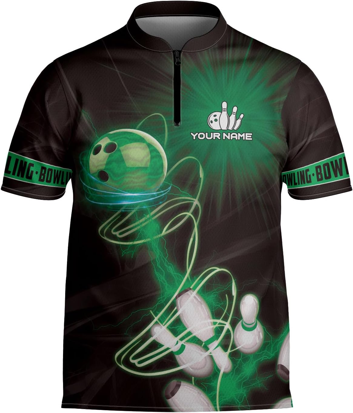 mostprints Personalized Bowling Jersey Gift 3D Custom Bowling Shirts for Team Name Bowl Bowler Shirt Unisex Cool Men Women