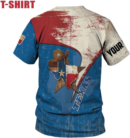 HomeDesign Personalized Name Texas Flag and Map Dont Mess with Texas Shirts 3D Unisex Shirt for Men Women Adult Size S-5XL