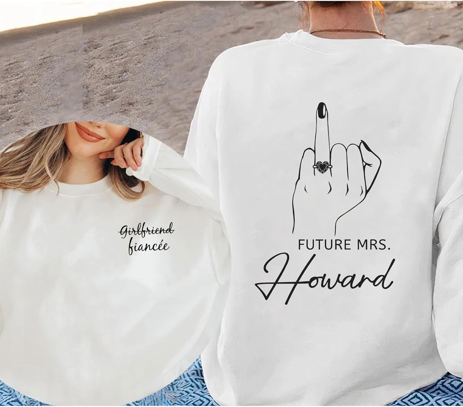 mostprints Custom Photo Sweatshirt, Matching Couple Sweatshirts, Personalized Matching Sweatshirt For Couples Gift Shirt