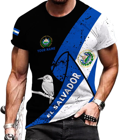 Personalized El Salvador Shirt Custom Camiseta de El Salvador Flag Shirt Men, Women Salvadorans Pride El Salvadoreña Gift