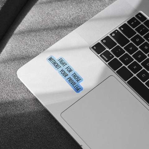 (3pcs) Fight for Those Without Your Privilege Sticker, Equality Human Rights Sticker Die-Cut Waterproof Vinyl Sticker Laptop Water Bottle Window Phone Helmet