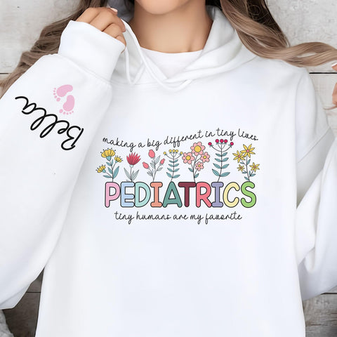 Custom Pediatric Nurse PEDS Crew RN Cute Personalized T-Shirt for Nursing School Grad NICU Emergency Funny Superheroes Gift