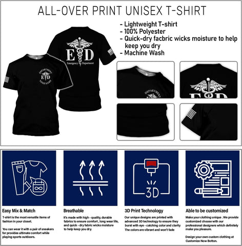 Custom Emergency Department Shirts for Nurse Emergency Department Emergency Room Nurse Department Healthcare Nurse Gift Shirt