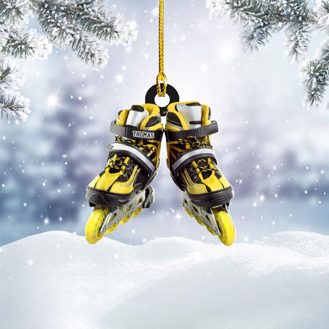 AOVL Custom Roller Skate Ornaments 2024 Roller Skate Christmas Ornament Roller Skate Ornaments for Christmas Tree Roller Skate Ornament Gift for Roller Skate Lovers Roller Skates Christmas (RS11)