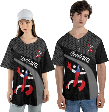 Personalized Puerto Rico Baseball Shirt,Customized Team Name Puerto Rican Baseball Jersey for Men,Women S-5XL