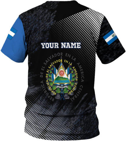 Personalized El Salvador Shirt Custom Camiseta de El Salvador Flag Shirt Men, Women Salvadorans Pride El Salvadore��a Gift