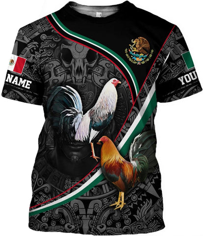 Suseaz Personalized Rooster Shirt Men Women, Men Funny Chicken 3D Printed Vintage Crew Neck Short Sleeve Shirts