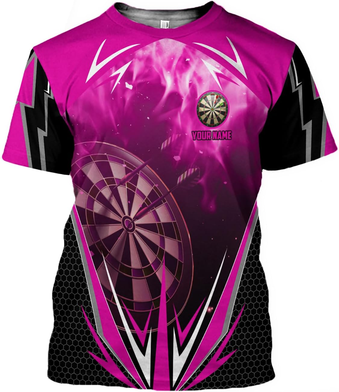 Pretyprints Personalized Dart Shirts Men Women 3D Polo Custom Name Team Jersey Funny Dartboard Shirt S-5XL Gifts