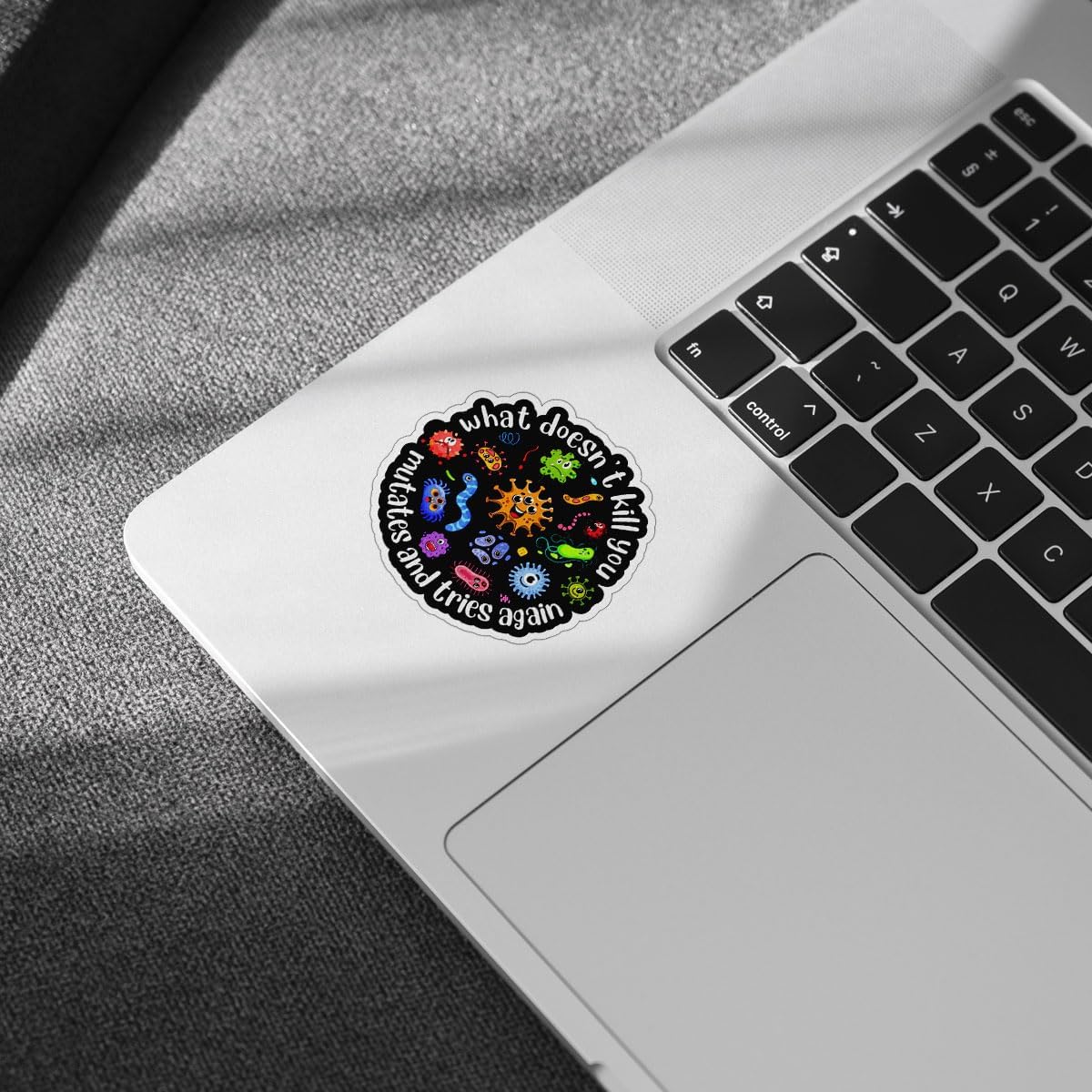 3 Pcs What Doesn't Kill You Mutates and Tries Again Sticker and Tries Again Public Health Stickers Gifts Microbiology Psychology Stickers for Water Bottle Tumbler Phone Case Laptop 3"x3"