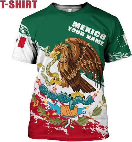 Personalized Name Mexican Hoodie 3D, Customized Mexican Hoodies for Men, Unisex Mexico Hoodie 3D, Mexico Hoodies for Men, Mexico Flag Gift for Women, T Shirt, Zip Up Hoodie, Sweatshirt HD42