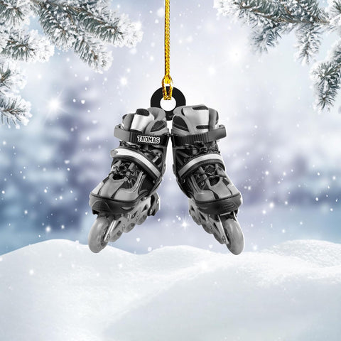 AOVL Custom Roller Skate Ornaments 2024 Roller Skate Christmas Ornament Roller Skate Ornaments for Christmas Tree Roller Skate Ornament Gift for Roller Skate Lovers Roller Skates Christmas (RS11)