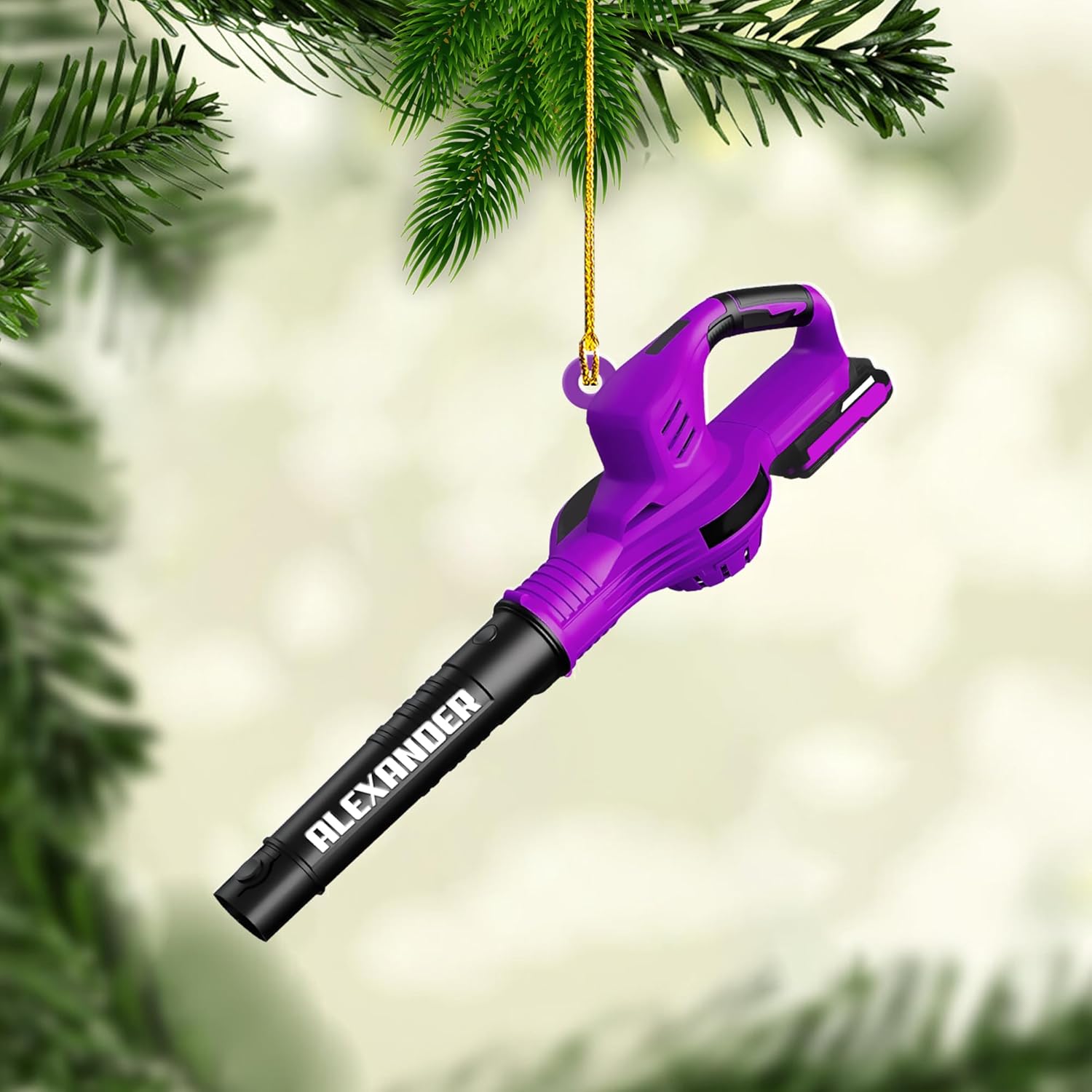 Royal Fight Custom Leaf Blower Christmas Ornament 2024 Leaf Blowers Ornament for Christmas Tree Decor Hanging Leaf Blower Ornament Lover Gift Xmas Leaf Blowers Gift Xmas (OLB12)
