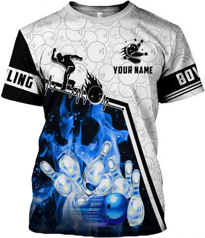 Intenprints Personalized Bowling Shirt Custom Bowling Shirts Bowling Gift Bowling Shirts for Women & Men Bowling Shirt Team
