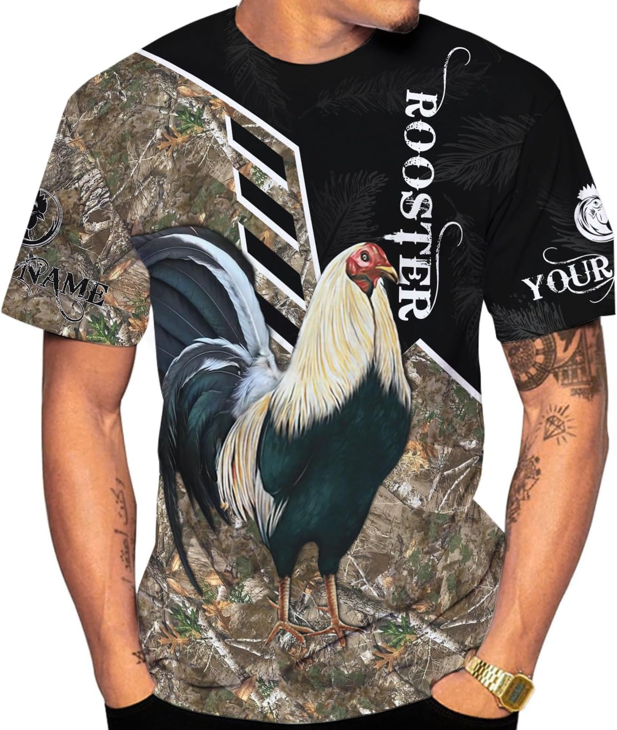 MoonArt Personalized Name Mexican Shirts for Men, Rooster Mexico Shirts for Men, Mexico Shirt Eagle Flag Mexican Eagle