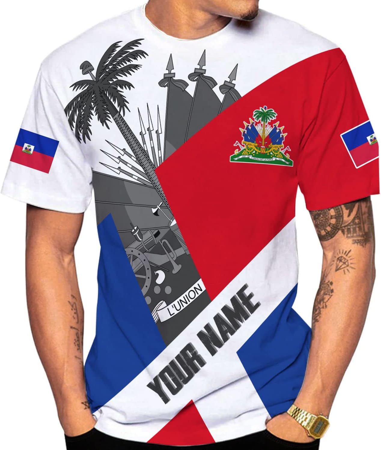 Personalized Haiti Shirt, Haitians Flag Pride Shirt, Haiti Shirts for Men & Women, Haitian Pride Tshirt, Haitian Flag Shirt