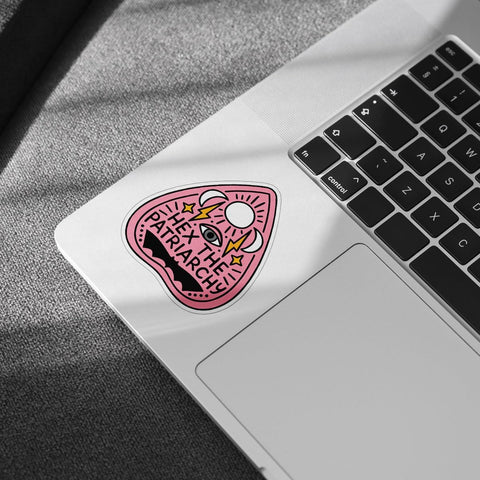 (3pcs) Hex The Patriarchy Sticker, Witchy Sticker, Feminist Sticker, Occult Sticker, Halloween Sticker Die-Cut Waterproof Vinyl Sticker Laptop Water Bottle Window Phone Helmet