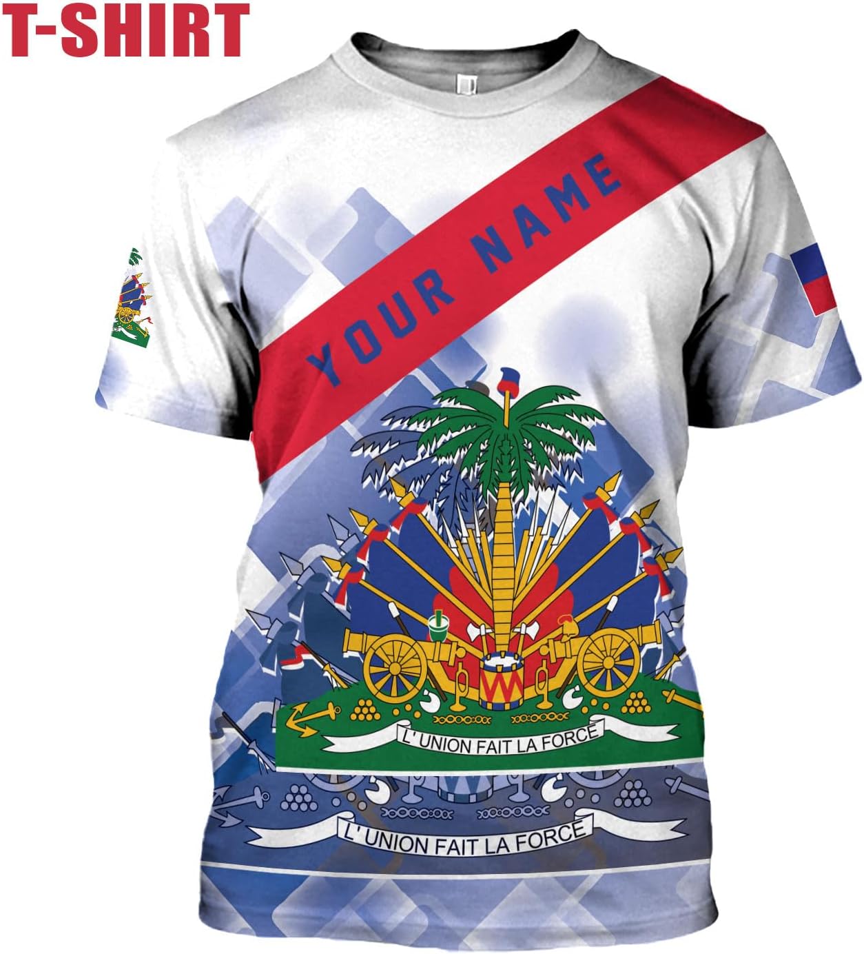 Mostprints Personalized Haiti Shirt 3D, Haitians Flag Pride Shirt, Haiti Shirts for Men & Women, Haitian Pride Tshirt S-5XL