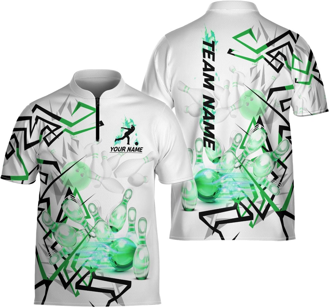 Ligthuy Personalized Bowling Jersey 3D, Bowling Shirts for Team, Bowling Shirt Unisex for Men Women, Bowling Shirts for Men