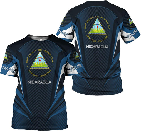 Personalized Nicaragua Shirt Custom Nicaragua Flag Lion Shirt for Men & Women Nicaraguan Camisas T-Shirt, Nicaragua Tshirt